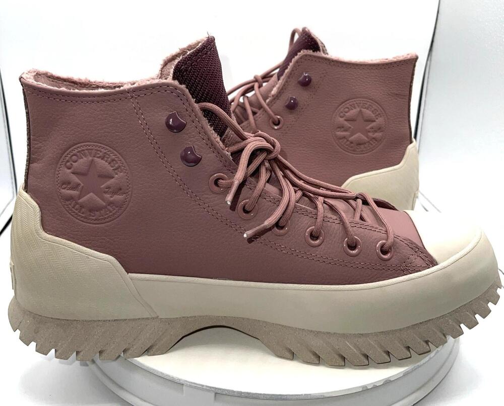Converse Chuck Taylor Boots Mens Size 10 Pink Counter Climate Waterproof Lined